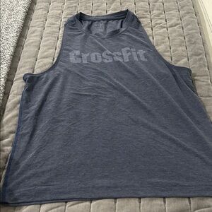 NOBULL CrossFit Heathered Blue Athletic Tank Size medium